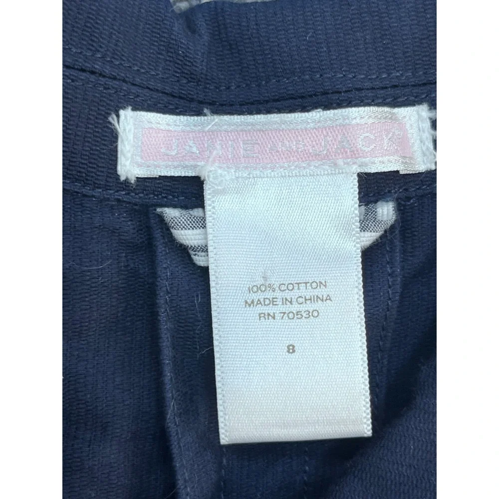 Janie And Jack Girls Trench Coat‎ Size 8 Navy